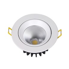 COB 집중형 8w LED 다운라이트 매입등 3인치 화이트, 1개, 전구색(3000k)