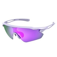 남성 여성용 사이클링 안경 광변색 렌즈 포함 자외선 차단 눈부심 방지 스포츠 선글라스 자전거 달리기 낚시 운전 등반용 193052, Large (W*148MM, A#브라이트 퍼플-그레이 렌즈 기반 Revo 퍼플