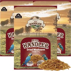 펫츠핸들러 건조밀웜 고슴도치사료 리필, 150g, 3개