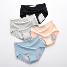 식물염색 코튼 위생팬티 순면 생리 샘방지 방수 팬티 해피포레