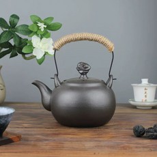 주전자 세라믹 내열 스토브 푸레독 세트 옹기 도자기, A. 750ML1.5L, R. 블랙 글레이즈 냄비, 1