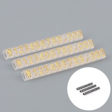 3P 조립형 가격표 세트 블랙칠판보드, 6mm 투명/검정