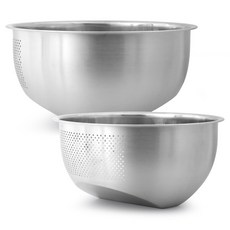 연마제 없이 깨끗한 생활소품 스텐 쌀 세척볼 23CM, 1개