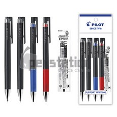 파이롯트 쥬스업 볼펜 흑+청+적+리필 세트, 0.4mm 흑색2개+청색1개+적색1개+리필 흑1개 세트