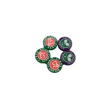 기념판 테니스 라켓 충격 흡수 장치 방지 스포츠, 색상: 4. 5 pcs Green, 1개