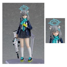 맥스팩토리 figma 블루 아카이브 시로코 피규어 재발매 눈감은 얼굴 파츠 포함, 1개