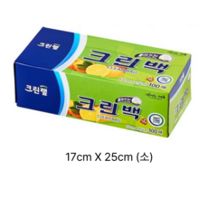 크린랩 뽑아쓰는 크린백 17cm x 25cm, 미니(XS), 100개입, 5개