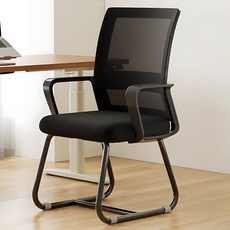 바이앳올 궁형 사무실 회의실 사무용 컴퓨터 의자 BYT01, 블랙