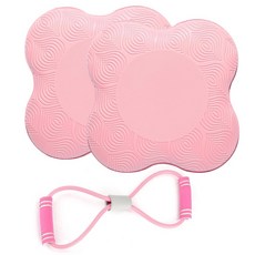 YBBOTT 다용도 요가 보호 블럭2P+저항밴드1P+파우치1P 세트, 1세트, 핑크