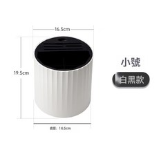 多功能旋轉刀架廚房刀具置物架360度旋轉刀叉架創意筷子籠收納桶, 1個, 小號黑色