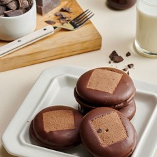 수제 미니 초코파이 1박스 10개입 / 전주 미니초코파이 3가지맛 (기본 초콜렛 블루베리 바나나), 기본 10개입