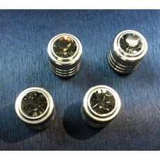 圓夢工廠 Toyota Alphard RAV4 Wish Sienta 氣嘴蓋 輪胎帽 輪胎充氣口 出風口蓋 自用送禮, 輪胎帽 灰鑽, 1個