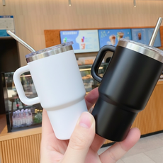 블룸트레일 캠핑 소주잔 미니 텀블러 90ml x 2개 세트, 1세트, 화이트+블랙
