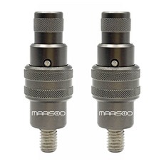 마리수 뜰채부싱 원터치 뜰채 연결 나사 조인트 수초제거대 어댑터 8mm 젠더 2개, 메탈