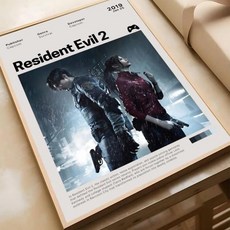 비디오 게임 포스터 접착 아트 방수 종이 스티커 커피 하우스 룸 벽장식, 2. z3