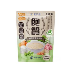 飽餐-野蔬豆腐營養粥(IDDSI 5) 常溫粥 銀髮友善軟質餐 介護餐, 1個, 250g