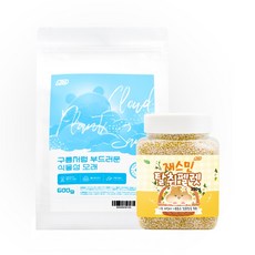 기화 햄스터 구름 목욕모래 600g 탈취펠렛 재스민 250g 듀오팩
