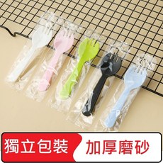 彩色塑膠叉匙 慕斯叉匙 彩色蛋糕叉匙 一次性叉匙 蛋糕叉匙 布丁叉匙 一次性叉勺 ，彩色蛋糕叉匙, 25個, 乳白色  單支, 1個裝