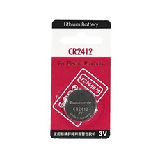 Panasonic 國際牌 CR2412 鈕扣電池, 1個, 1個裝, Panasonic CR2412 一顆,未達賣場低消不出貨