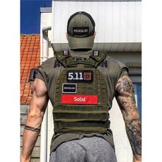 크로스핏 중량 조끼 511택티컬 웨이트 무게 러닝 조끼 중량판 근력 러닝, 03.회색