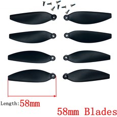 드론 S6S 브러시리스 S5S 쿼드콥터 RC 안테나 P13 드론용 프로펠러 S2S E88s JS22 Max 블레이드 V168 K911pro 부품 Z908pro P11pro S1S, 1set 58mm, 1개