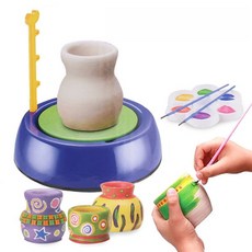 WIRQO 미니 도자기 만들기 장난감 세트 도예 DIY, 퍼플, 1개