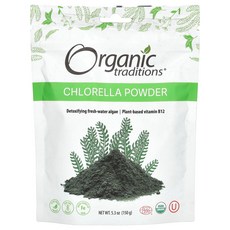 Organic Traditions 클로렐라 파우더 150g, 5개
