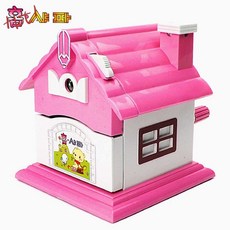 TiTi 홈샤파 핑크 연필깎이 수동식 집모양 학생용 미술 학용품 제도 샤프 캐릭터연필깎이