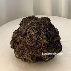 23~28cm 대형 화산석 현무암 괴석 정원 돌 마당 조경석 호박돌 바위 제주석, 5kg, 1개