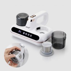 침구청소기 무선 UV살균 초고속 진동 2중 필터 침대 이불 진드기 침구청소기, 화이트, NBON-HK-518 화이트, NBON-HK-518
