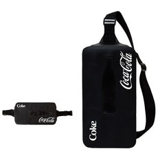 [여름용품]코카콜라 크로스 드라이백 슬링백 6L-블랙, 블랙, 1개