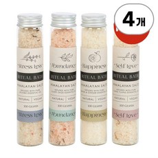 썸띵 디퍼런트 허벌 바스솔트 Something Different Herbal Ritual Bath Salts Multicoloured One Size 100g, 4개