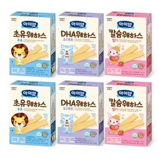 일동후디스 아이얌 웨하스 6개 혼합, 36g, 1세트, 우유2 + 요구르트2 + 딸기2
