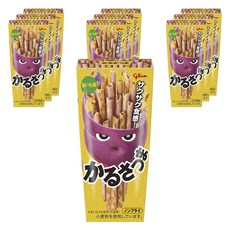 glico 格力高 紫地瓜風味空心餅乾棒, 10個, 36g