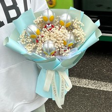 七夕 奧特曼花束 成品浪漫 混搭玩偶 生日禮物 送男朋友 小朋友 兒童節xp, 1個, 星星的守護 禮袋燈串