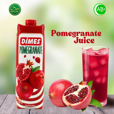 DIMES Pomegranate Juice Nectar Turkiye Halal 디메스 터키산 석류 주스 할랄 과일 음료, 2개, 1L