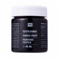 리코 섬유염색 물감 40ml 19.Black, 단품