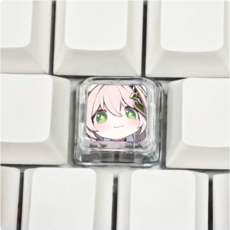 원신 Genshin 기계식 키보드 투명 키캡, 1개, 14