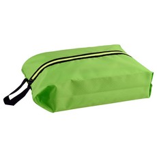 熱銷爆款鞋包鞋袋，TPU複合材料防塵防水運動鞋收納袋，宿舍旅行必備, 1個, 滌綸熒光綠1個裝