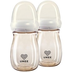 유미 PPSU 젖병 트윈팩, 오트밀, 160ml, 2개