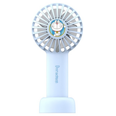 락 도라에몽 버블 미니 휴대용 선풍기 YW-DC03, 블루 블루