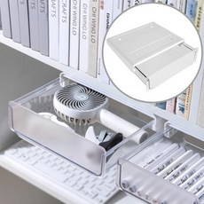 대형 책상 밑 부착식 슬라이딩 서랍 히든 붙이는수납함 틈새, 책상 밑 서랍(대형), 1개