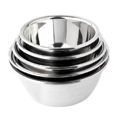 銀角 不鏽鋼料理盆五件套組, 1個, 料理盆五件套, 鋼盆五件套