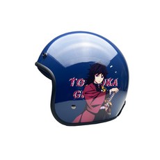 L2來來EVO鬼滅之刃騎士帽，四分之三安全帽，大人小孩安全帽，炭治郎禰豆子鬼殺隊, 1個, 水助, 水助