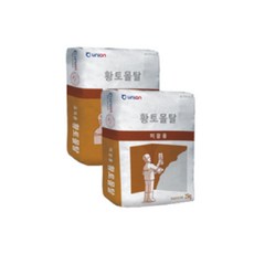 유니온 천연 친환경 황토 몰탈 25kg, 1개