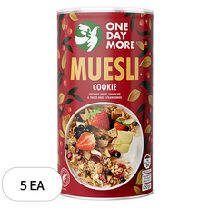 원데이모어 쿠키 뮤즐리, 450g, 5개