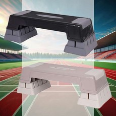 에어로빅 3단 스텝박스 홈트 스트레칭 피티 웨이트 운동 헬스장, 블랙