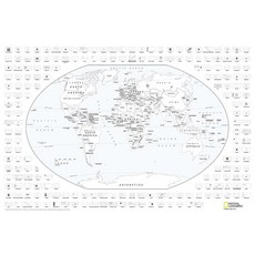 내셔널 지오그래픽 월드 컬러링 맵(포스터 크기: 36 x 24인치)(내셔널 참조 맵)