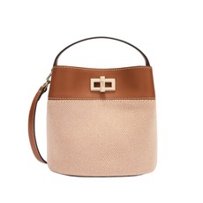 훌라 아멜리아 스트라이프 디테일 버킷 백