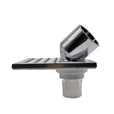 편심 파이프육가 세탁형 50-150mm / 세탁형 유가 / 세탁실 유가 / 304sus 스텐유가, 실버